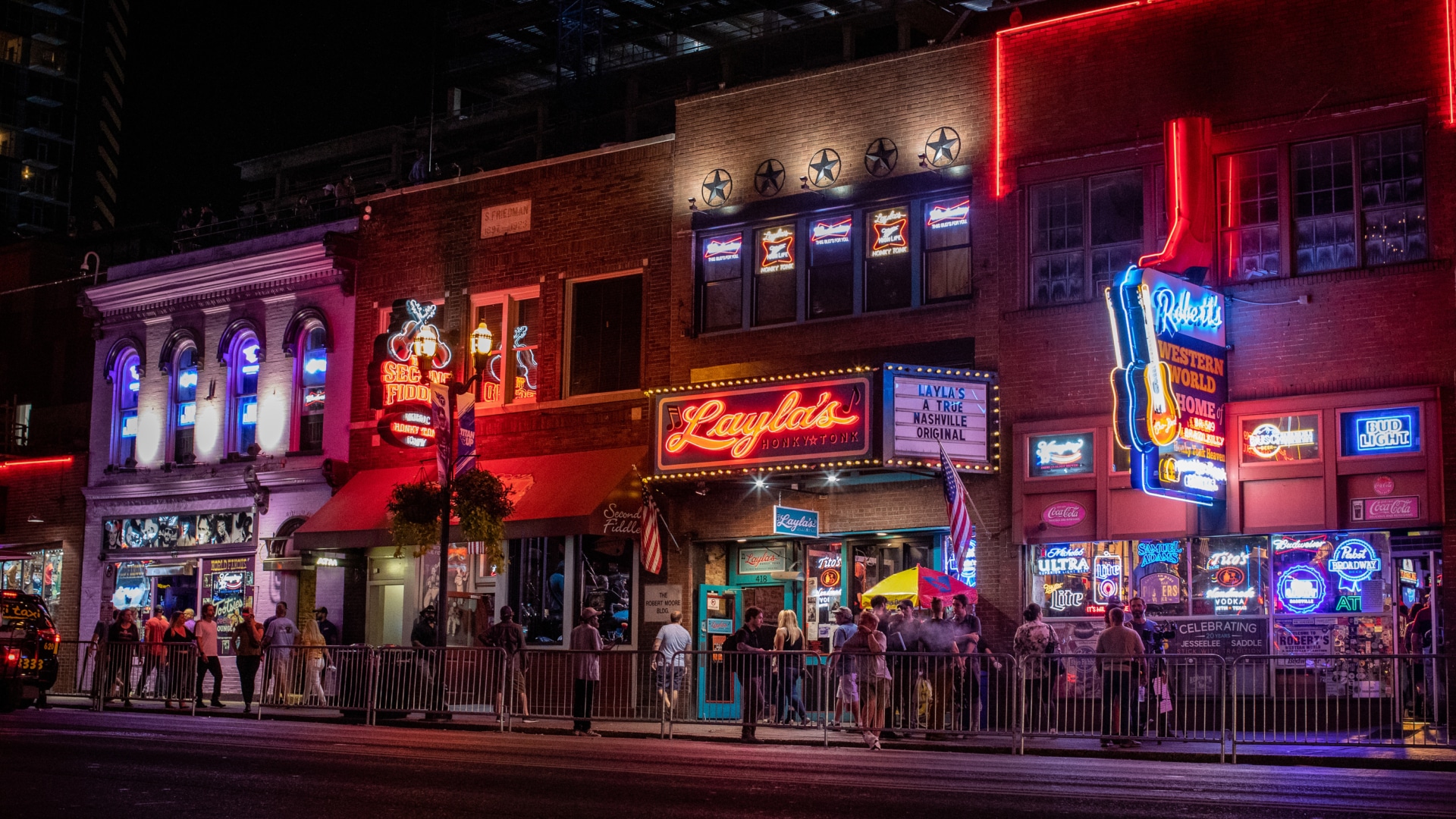 Layla's on Broadway in Nashville, Tennessee.