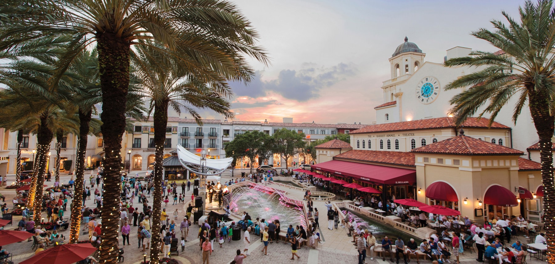 CityPlace_Hero_PlazaFountain_Dusk-1