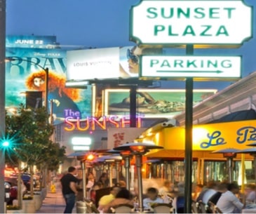 Image : Sunset Plaza Los Angeles