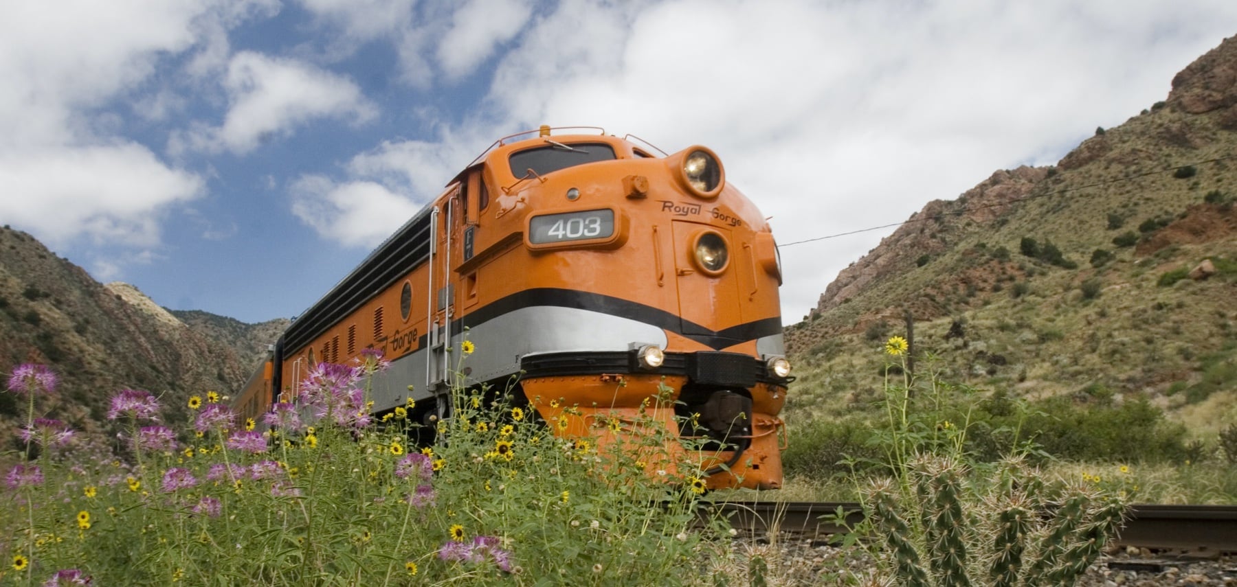 The Royal Gorge Route Railroad out of Cañon City