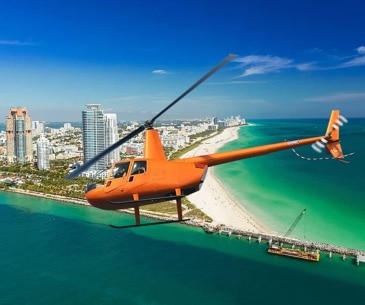Image : Survol de Miami en hélicoptère