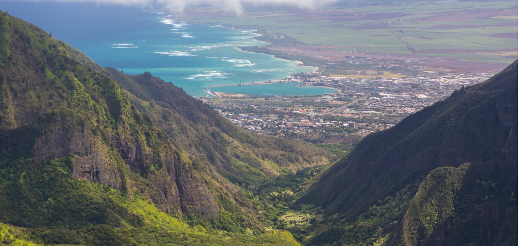 Kahului from Iao Valley
