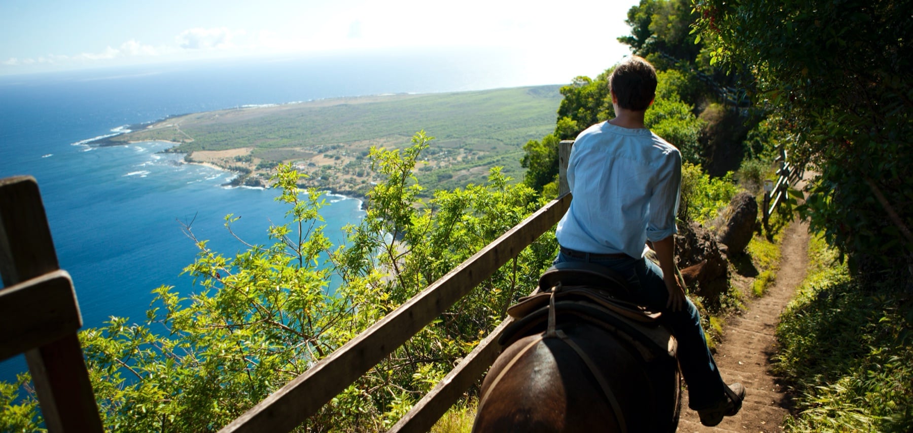Overlooking Kalaupapa from the trail