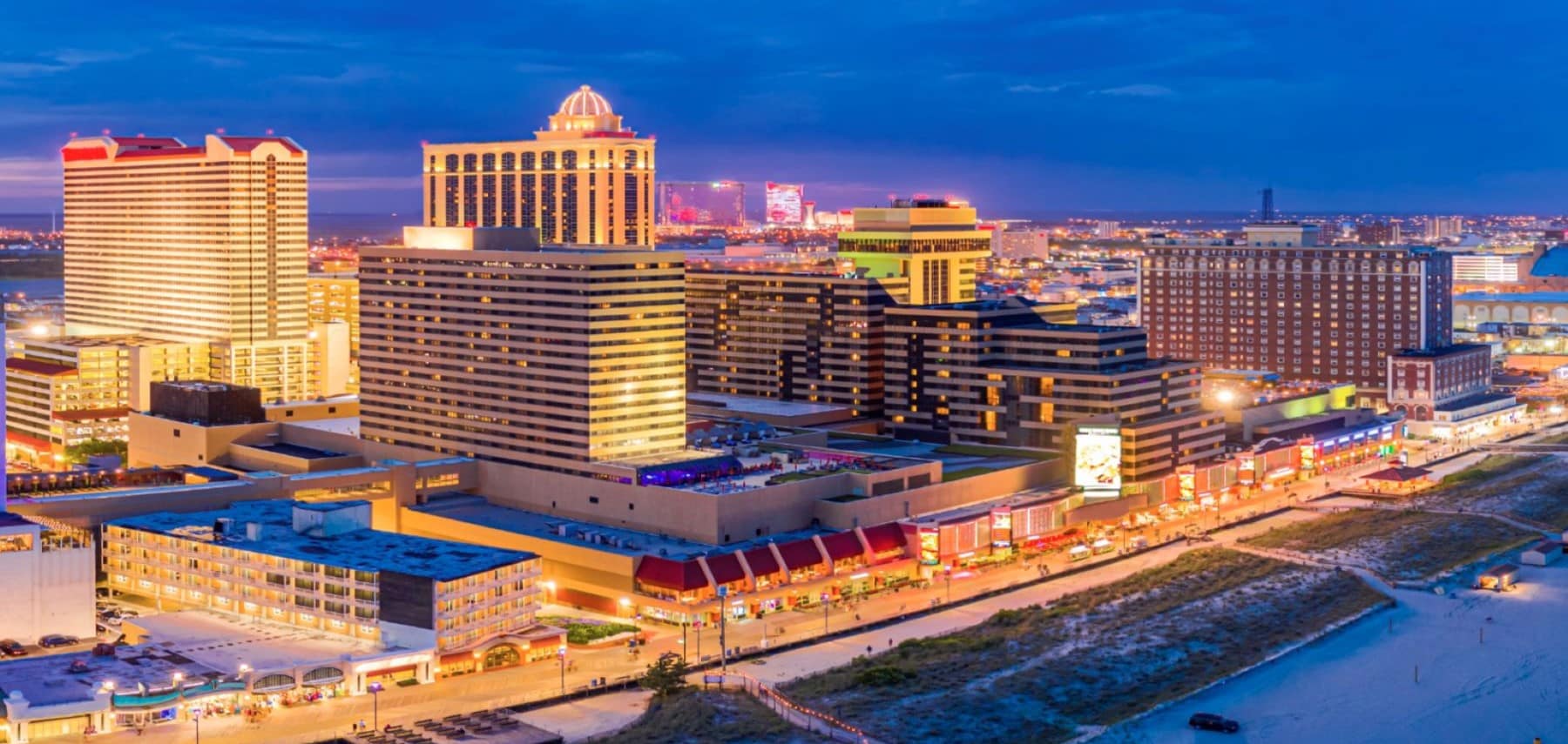 Les casinos d'Atlantic City 1800
