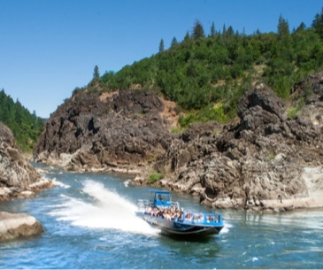 Image : Balades en jet boat sur la Rivière Rogue
