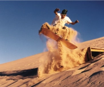 Image : Surf des sables sur les dunes