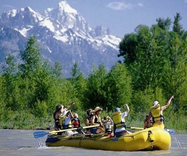 Image : Rafting dans le parc de Grand Teton
