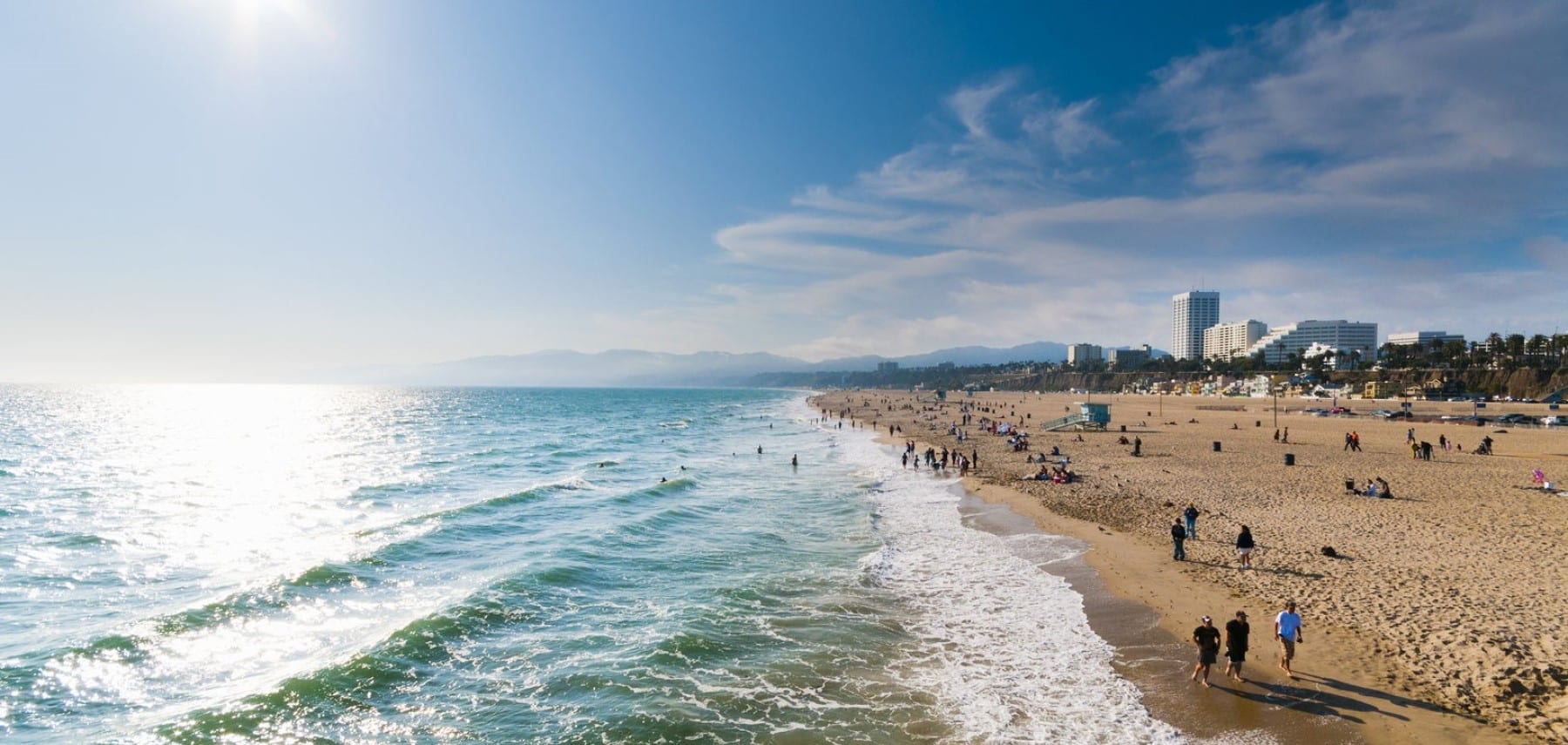 Los Angeles View Towards Malibu 1800