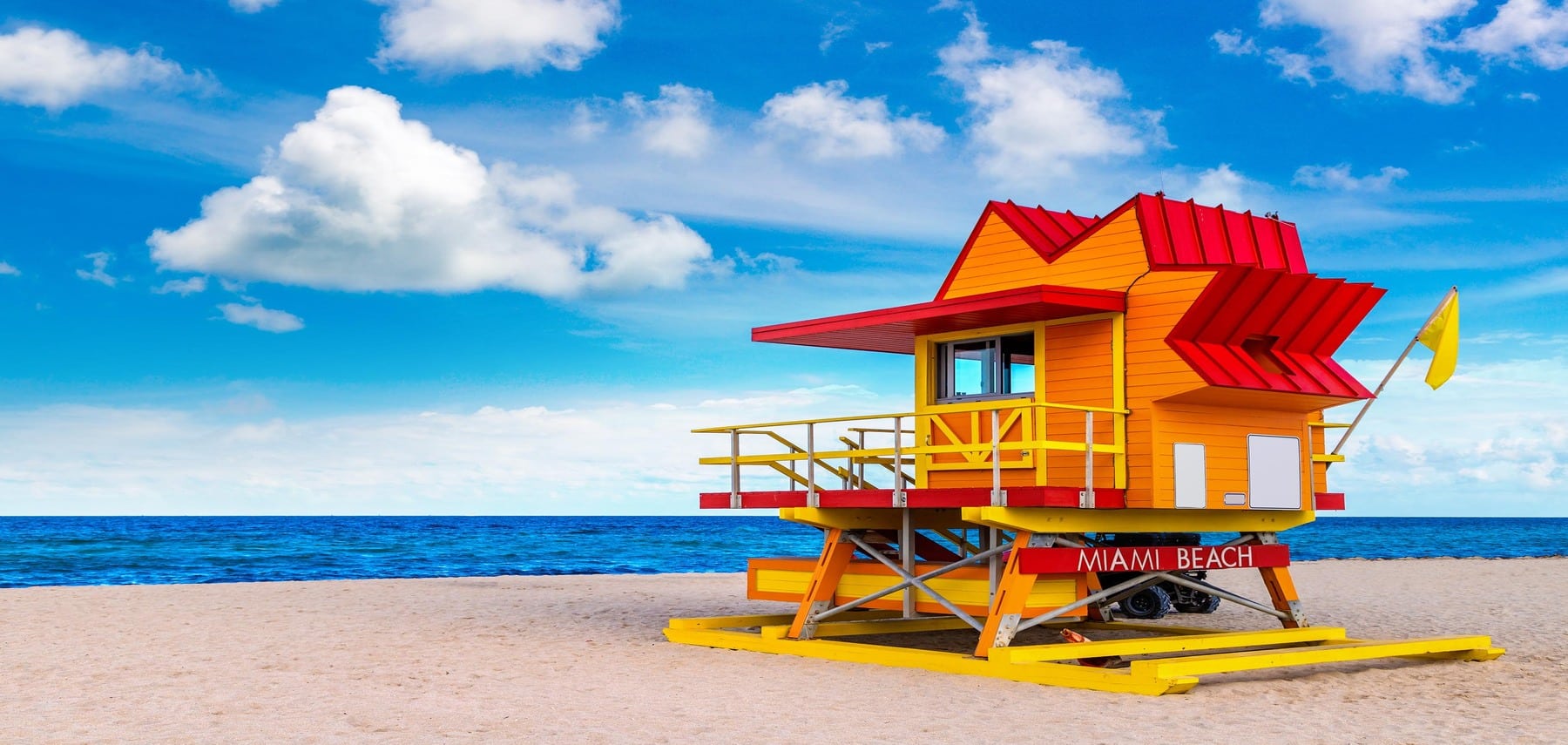 Lifeguard tower in Miami Beach