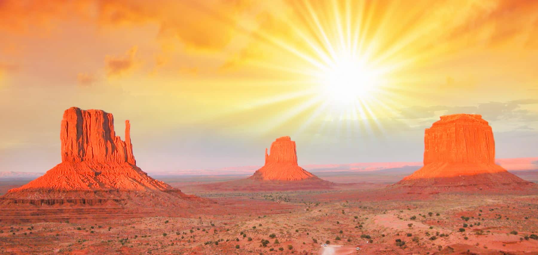 The Monument Valley, Utah. Beaut