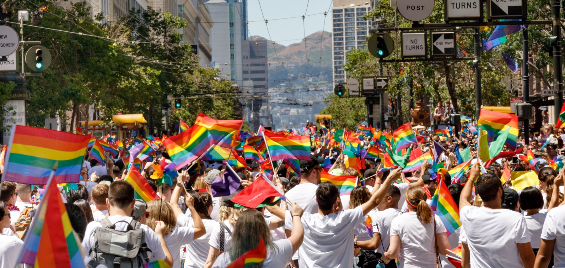 Pride Parade in San Francisco, CA on June 24, 2018.