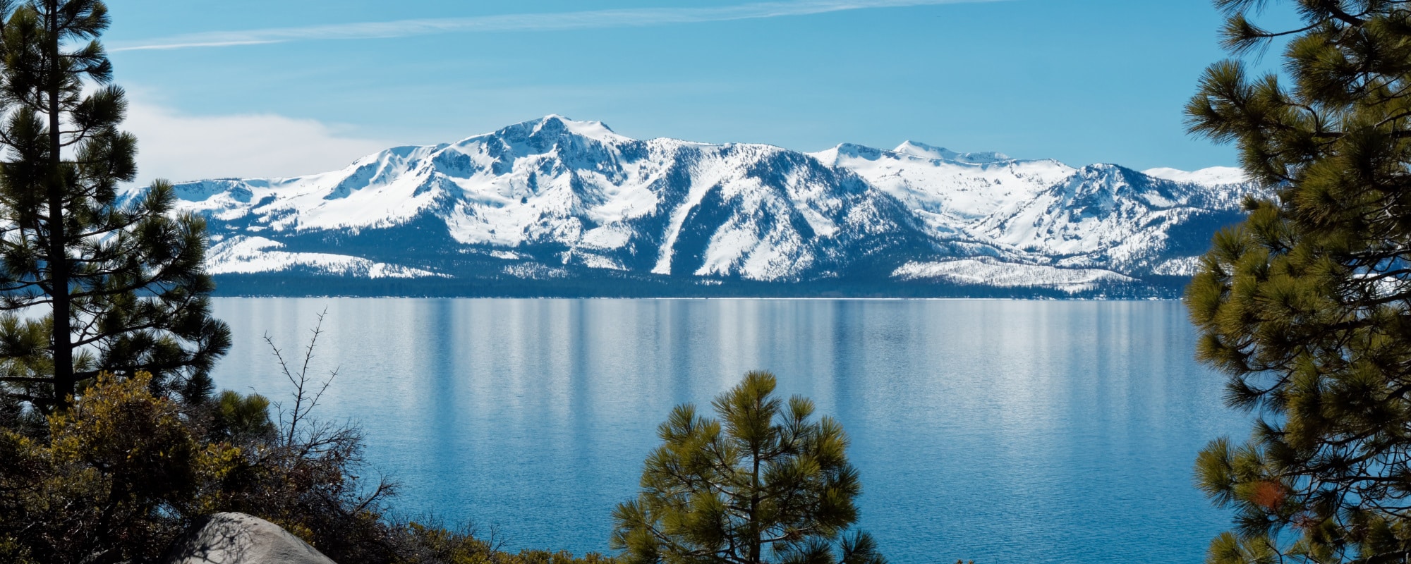 Lake,Tahoe,In,Winter